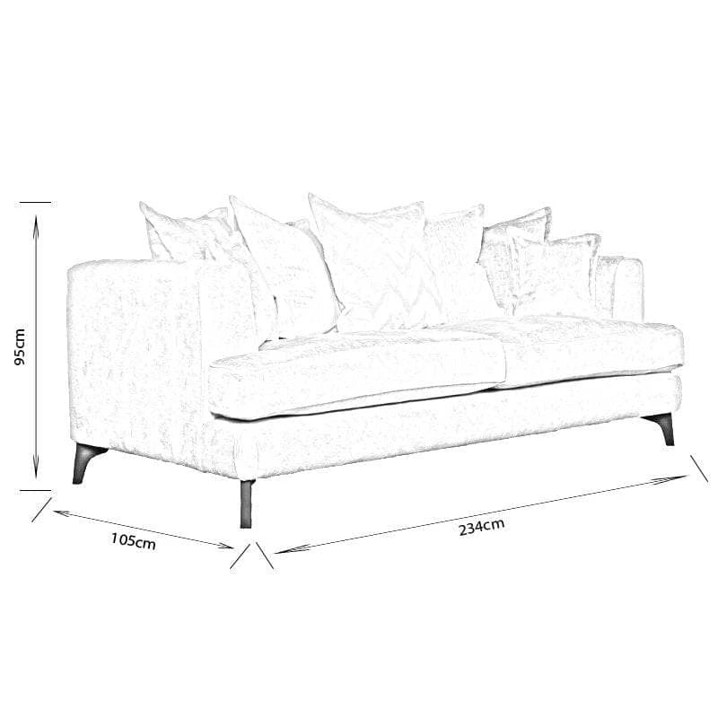 Leon 4 Seater Sofa - Oyster 10 Leon 4 Seater Sofa - Oyster - Image 8