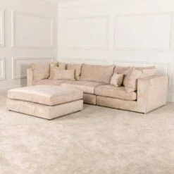 Liège Chaise Sofa - Mushroom -Taskers Sale Shop Liege Chaise Sofa Mushroom