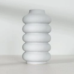 Light Grey Bubble Vase - 19.5cm