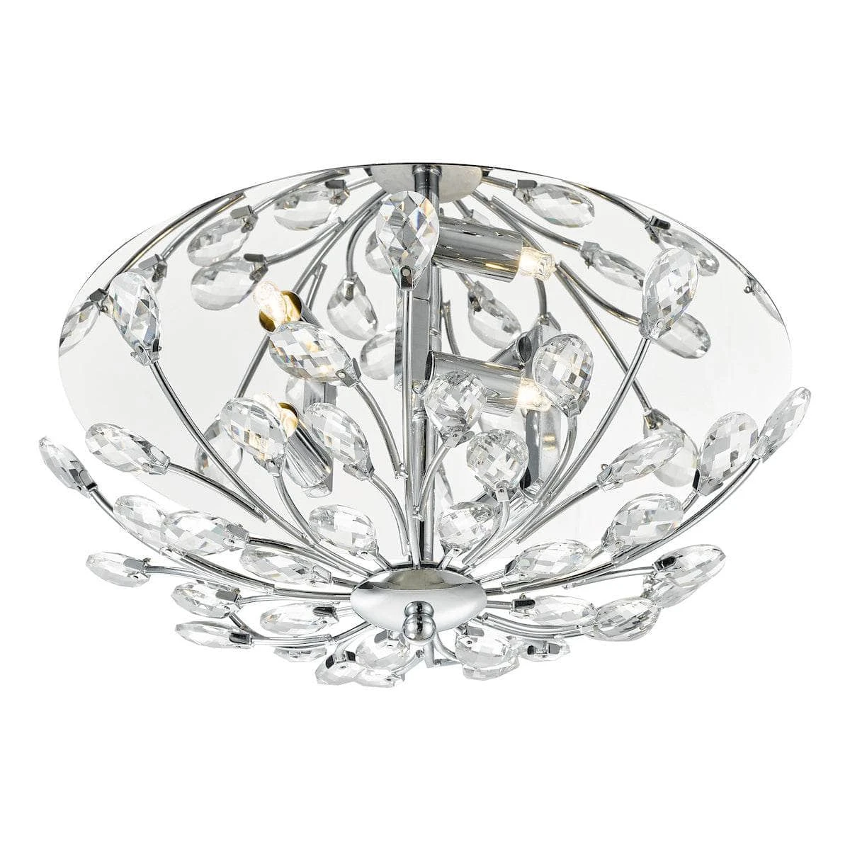 Luarca 3 Light Flush Flora Crystal Ceiling Light 9 Luarca 3 Light Flush Flora Crystal Ceiling Light - Image 7