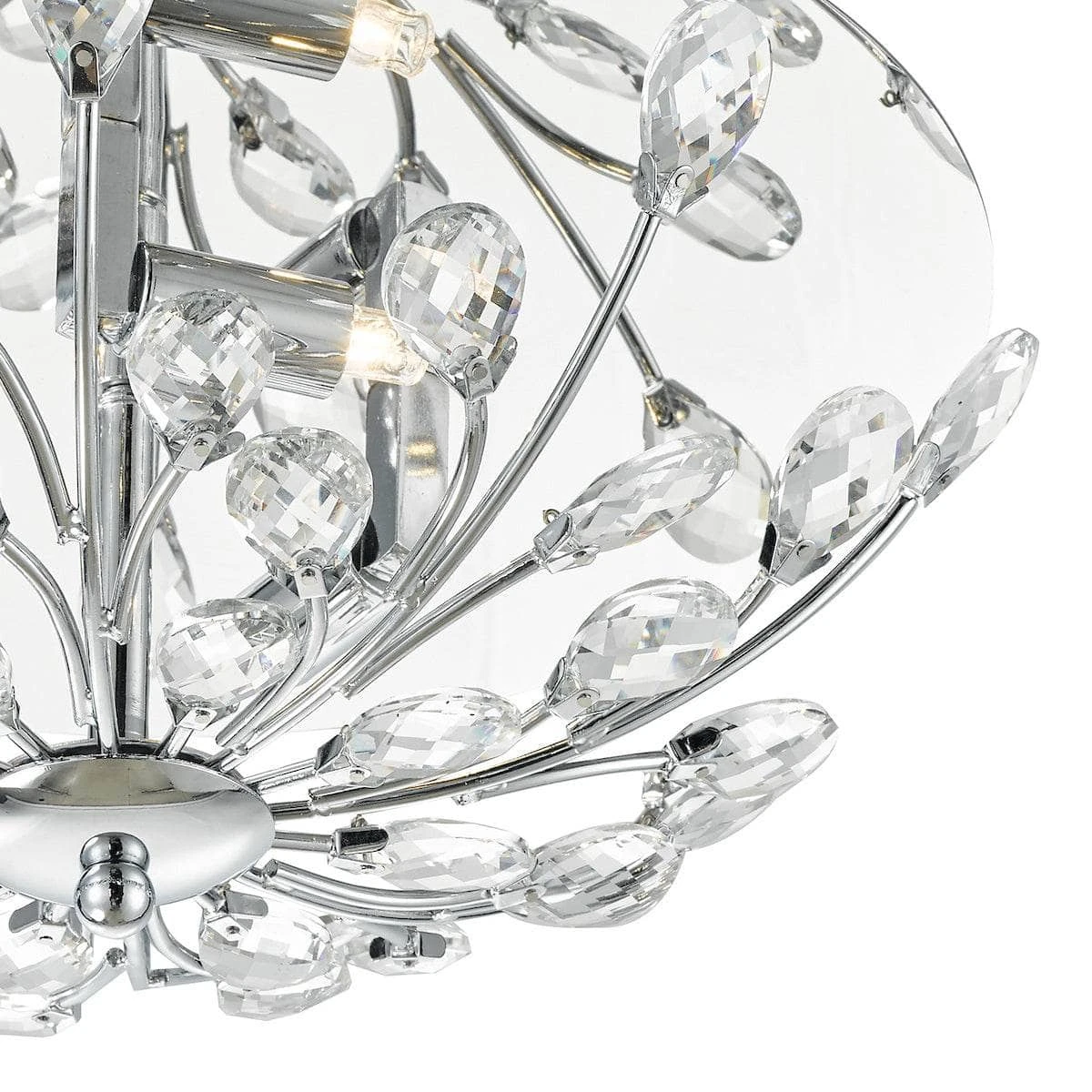Luarca 3 Light Flush Flora Crystal Ceiling Light 8 Luarca 3 Light Flush Flora Crystal Ceiling Light - Image 6
