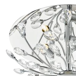 Luarca 3 Light Flush Flora Crystal Ceiling Light 14 Luarca 3 Light Flush Flora Crystal Ceiling Light -Taskers Sale Shop Luarca 3 Light Flush Flora Crystal Ceiling Light 3