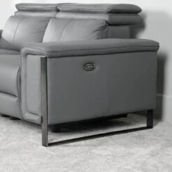 Lucca 2 Seater Power Recliner Sofa - Grey -Taskers Sale Shop Lucca 2 Seater Power Recliner Sofa Grey 3