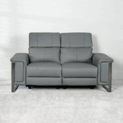 Lucca 2 Seater Power Recliner Sofa - Grey -Taskers Sale Shop Lucca 2 Seater Power Recliner Sofa Grey 6