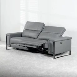 Lucca 3 Seater Power Recliner Sofa - Grey 16 Lucca 3 Seater Power Recliner Sofa - Grey -Taskers Sale Shop Lucca 3 Seater Power Recliner Sofa Grey 7