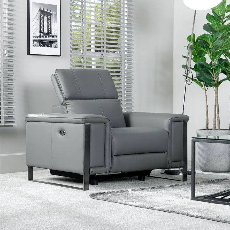 Lucca Power Armchair - Grey 4 Lucca Power Armchair - Grey - Image 2