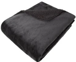 Luxury Fleece Throw - Black