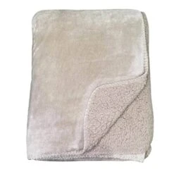 Luxury Fleece Throw - Mink