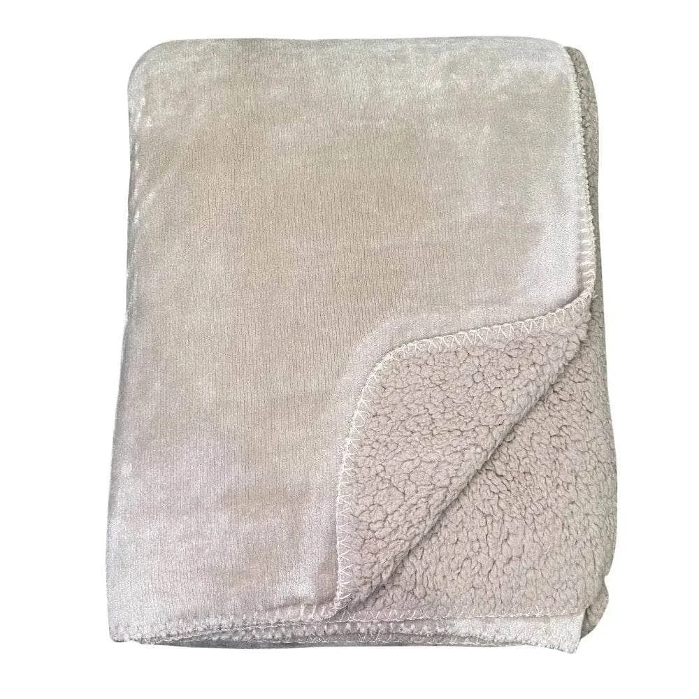 Luxury Fleece Throw - Mink 3 Luxury Fleece Throw - Mink