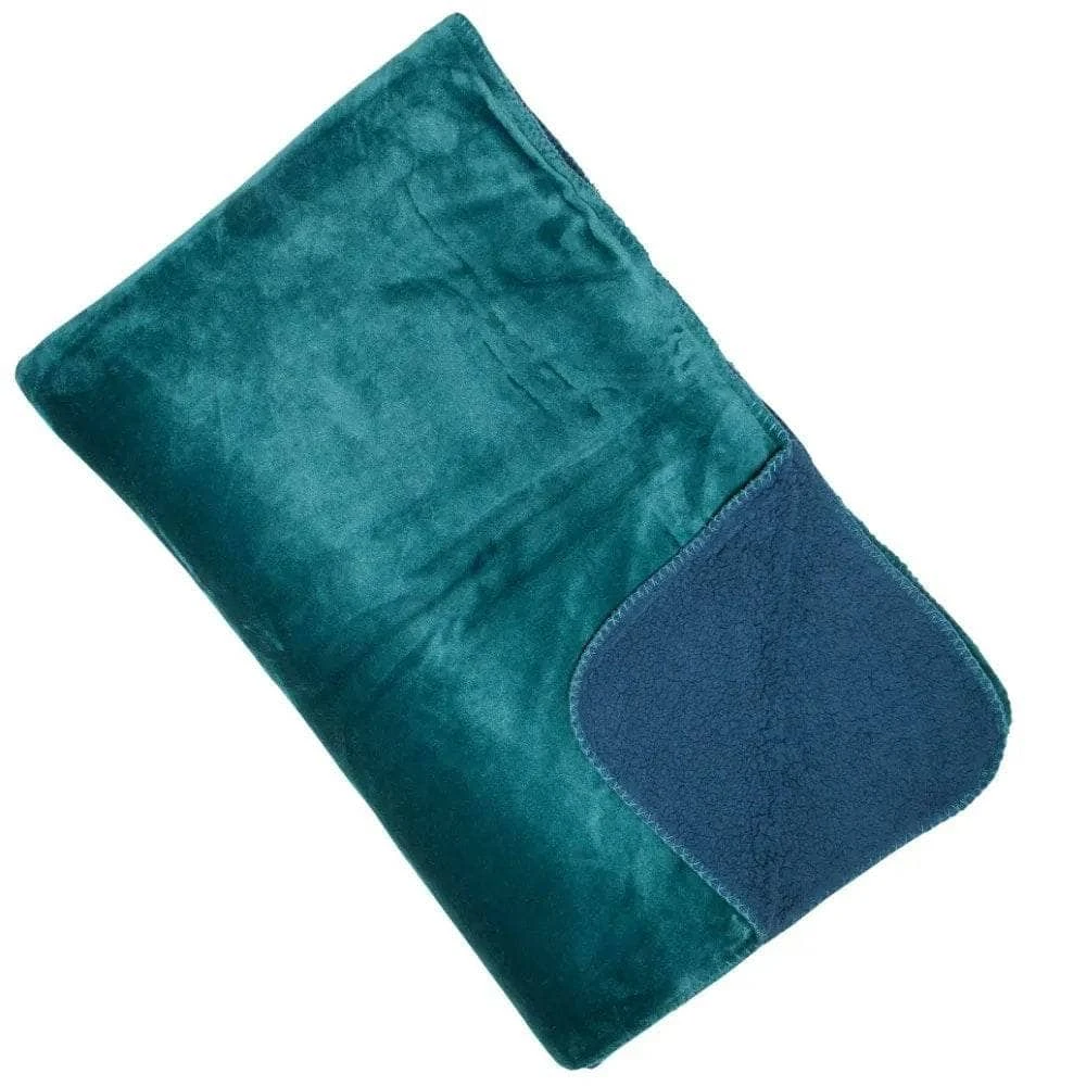 Luxury Fleece Throw - Petrol 3 Luxury Fleece Throw - Petrol