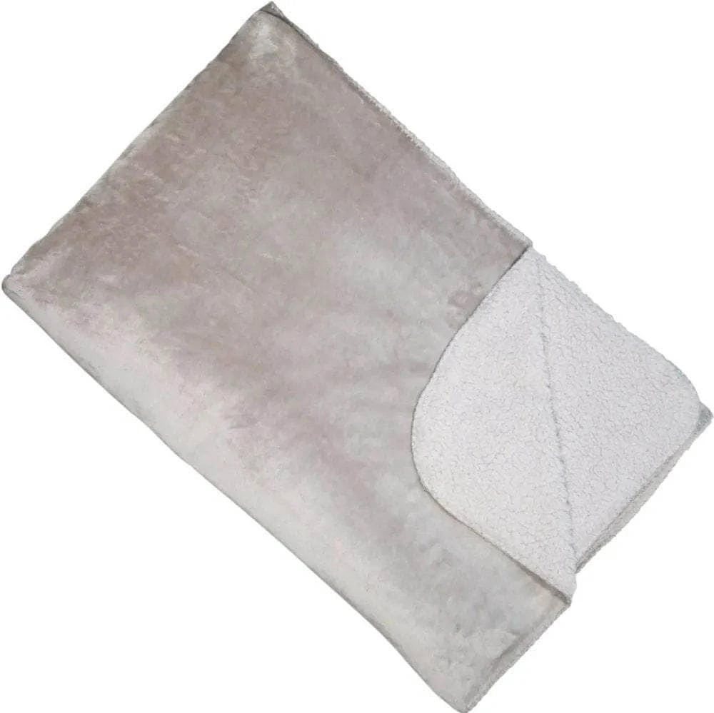 Luxury Fleece Throw - Silver 3 Luxury Fleece Throw - Silver