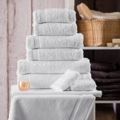 Madison White Hand Towel