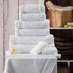 Madison White Bath Towel