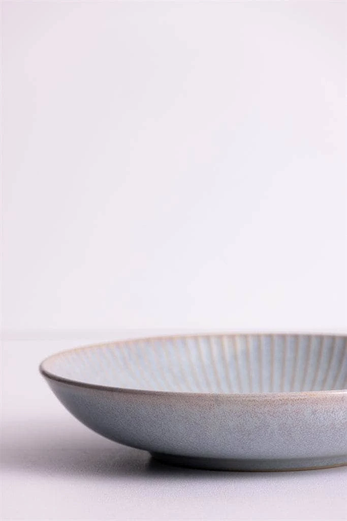 Reactive Linear Grey Pasta Bowl - 23cm 8 Reactive Linear Grey Pasta Bowl - 23cm - Image 6