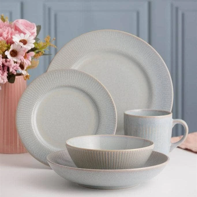 Reactive Linear Grey Pasta Bowl - 23cm 5 Reactive Linear Grey Pasta Bowl - 23cm - Image 3