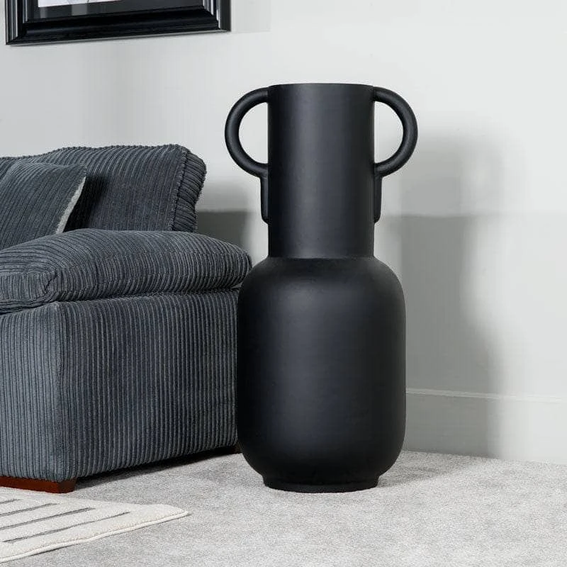 Matt Black Handled Planter - 106cm 4 Matt Black Handled Planter - 106cm - Image 2