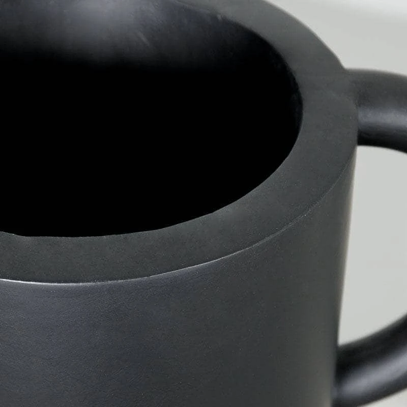 Matt Black Handled Planter - 106cm 6 Matt Black Handled Planter - 106cm - Image 4