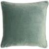 Matt Velvet Cushion With Piping - Eucalyptus -Taskers Sale Shop Matt Velvet Cushion With Piping Eucalyptus