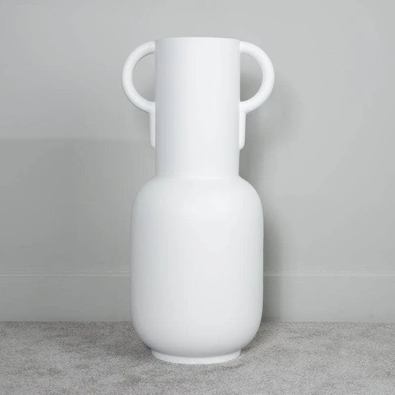 Matt White Handled Planter - 106cm 5 Matt White Handled Planter - 106cm - Image 3
