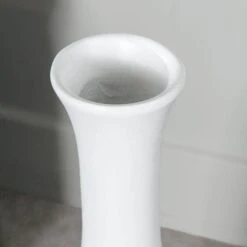 Matt White Hollow Planter - 111cm -Taskers Sale Shop Matt White Hollow Planter 111cm 3