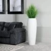 Matt White Tall Planter - 111.5cm