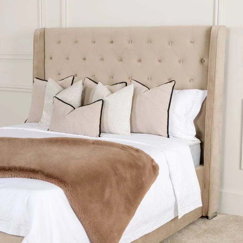 Mayfair King Size Bedframe - Taupe 5 Mayfair King Size Bedframe - Taupe - Image 3