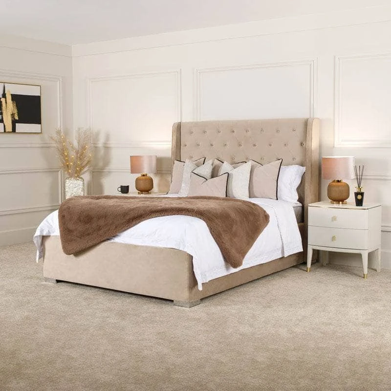 Mayfair King Size Bedframe - Taupe 3 Mayfair King Size Bedframe - Taupe