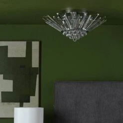 Badalona 5 Light Halo Flush Ceiling Light
