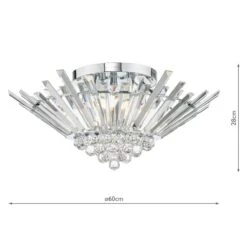 Badalona 5 Light Halo Flush Ceiling Light -Taskers Sale Shop NIM5050 M