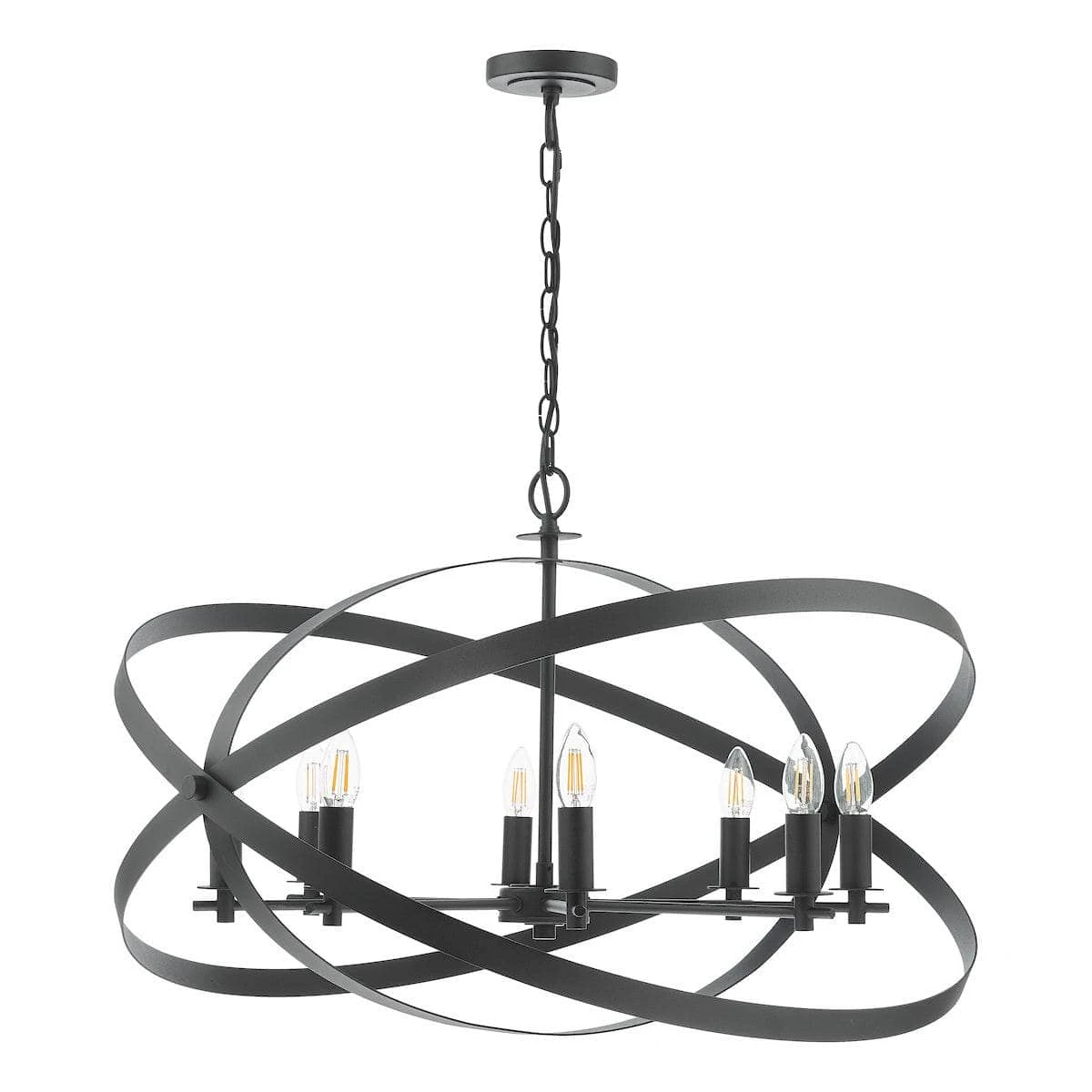Cadiz 8 Light Pendant Light - Black 7 Cadiz 8 Light Pendant Light - Black - Image 5