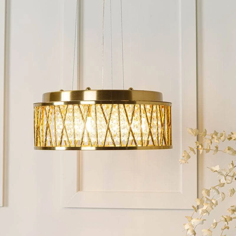 Nevada 6 Light Medium Pendant Light - Gold 9 Nevada 6 Light Medium Pendant Light - Gold - Image 7