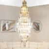 New Jersey Tall Chandelier - Gold 2 New Jersey Tall Chandelier - Gold -Taskers Sale Shop New Jersey Tal Chandelier Gold 1