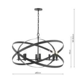 Cadiz 8 Light Pendant Light - Black 15 Cadiz 8 Light Pendant Light - Black -Taskers Sale Shop Nitya 8 Light Pendant