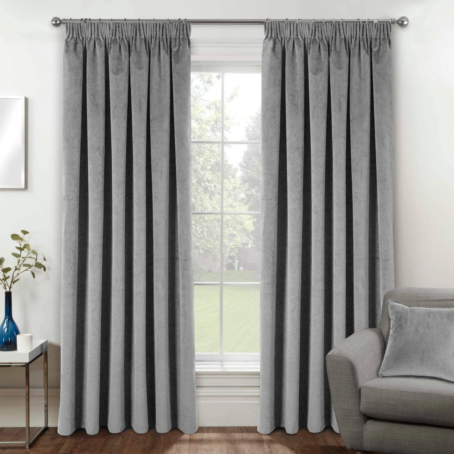 Oxford Curtains - Grey 3 Oxford Curtains - Grey