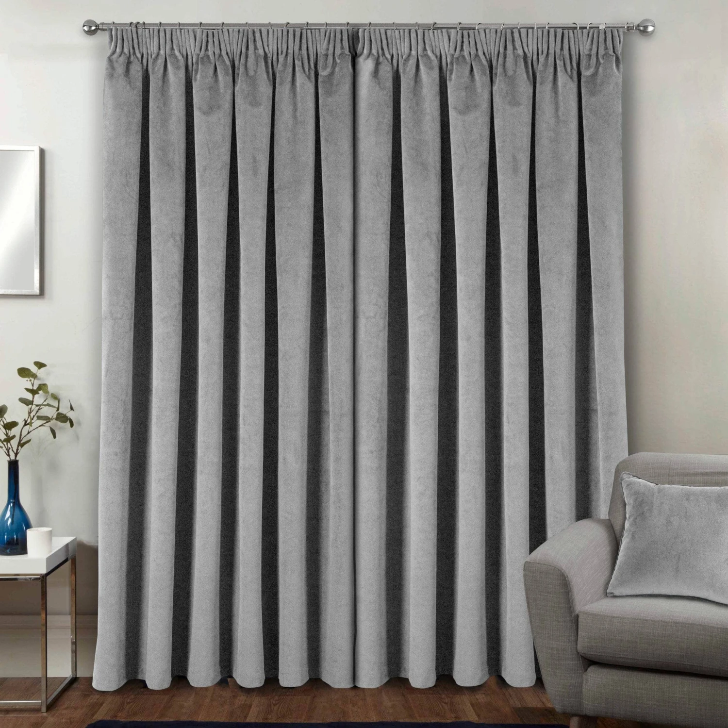 Oxford Curtains - Grey 4 Oxford Curtains - Grey - Image 2