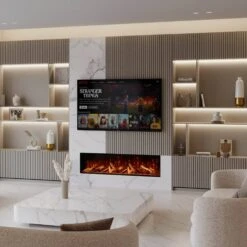 Bespoke Fireplaces Panoramic X 1500 Electric Fire -Taskers Sale Shop PanoramicX1500OneSided