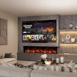 Bespoke Fireplaces Panoramic X 2000 Electric Fire -Taskers Sale Shop PanoramicX2000TwoSided