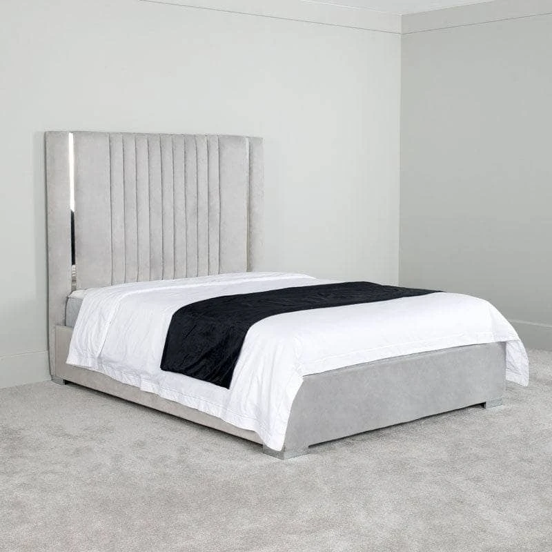 Poppy King Size Ottoman Bed - Silver 6 Poppy King Size Ottoman Bed - Silver - Image 4