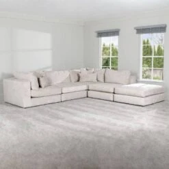 Prague Chaise Corner Sofa - Silver 14 Prague Chaise Corner Sofa - Silver -Taskers Sale Shop Prague Chaise Corner Sofa Silver 1