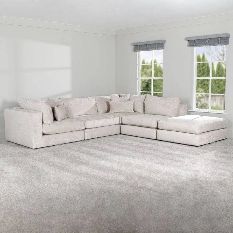 Prague Chaise Corner Sofa - Silver 5 Prague Chaise Corner Sofa - Silver - Image 3