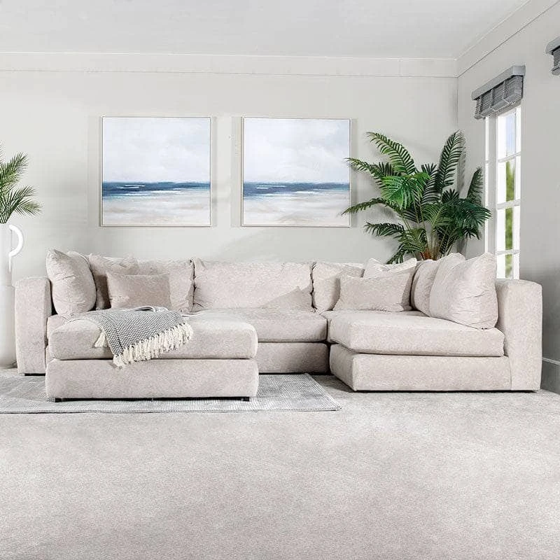 Prague Chaise Corner Sofa - Silver 4 Prague Chaise Corner Sofa - Silver - Image 2