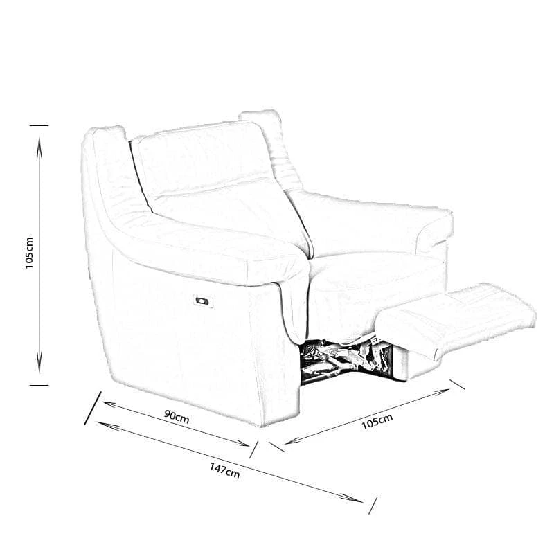 Rimini Power Armchair - Cream 11 Rimini Power Armchair - Cream - Image 9