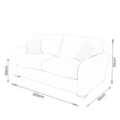 Riviere 3 Seater Sofa - Taupe 17 Riviere 3 Seater Sofa - Taupe -Taskers Sale Shop Riviere 3 Seater Dimensions