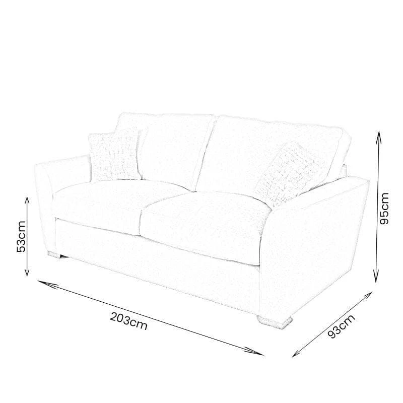 Riviere 3 Seater Sofa - Taupe 10 Riviere 3 Seater Sofa - Taupe - Image 8