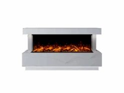 Bespoke Fireplaces Roma Marble 1500 X Suite -Taskers Sale Shop Roma 1500 Polar White and Carrara