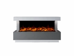 Bespoke Fireplaces Roma Marble 1500 X Suite -Taskers Sale Shop Roma 1500 Polar White and Grey Quartz