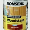 Ronseal Quick Dry Satin 750ml Wood Stain - Antique Pine