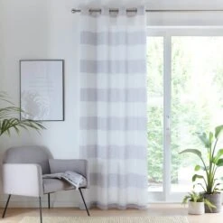 Santorini Curtain Panel - Grey