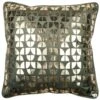 Geometric Sage & Gold Velvet Cushion 1 Geometric Sage & Gold Velvet Cushion -Taskers Sale Shop SCFP DOMINATRIX SAGE