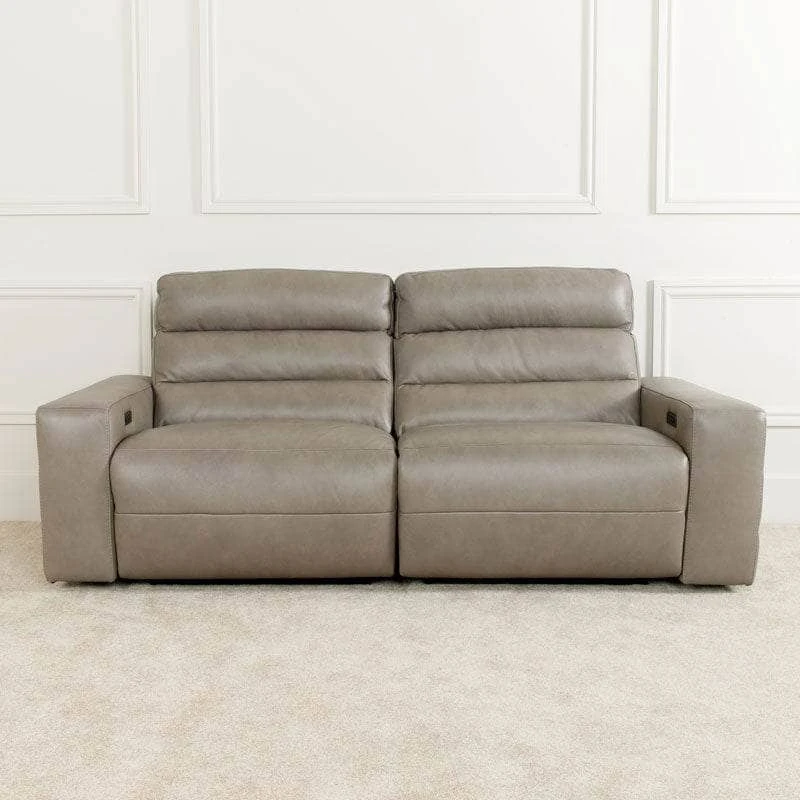 Salerno 3 Seater Power Sofa - Taupe 6 Salerno 3 Seater Power Sofa - Taupe - Image 4